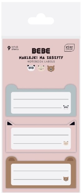 I.NAKLEJKI NA ZESZYT 9 SZT. BB FRIENDS GIRL