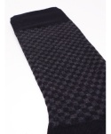 SC-SKA-0183 SKARPETY MĘSKIE CZARNE KRATA EUR 43-46