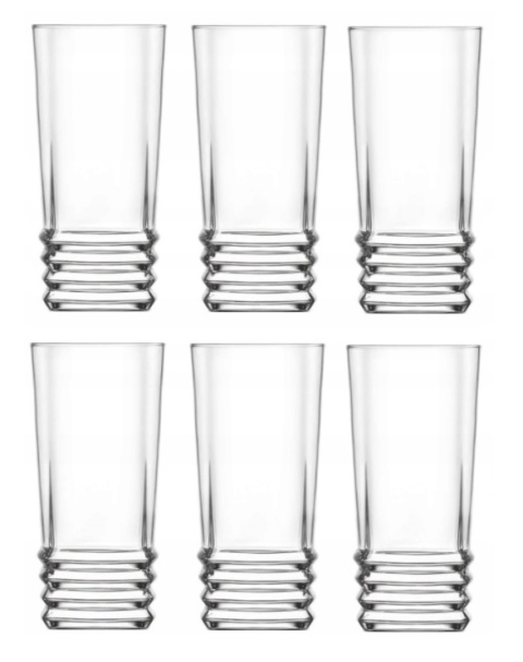 016349 KPL 6 SZKLANEK 335 CC LONG DRINK ELEGAN