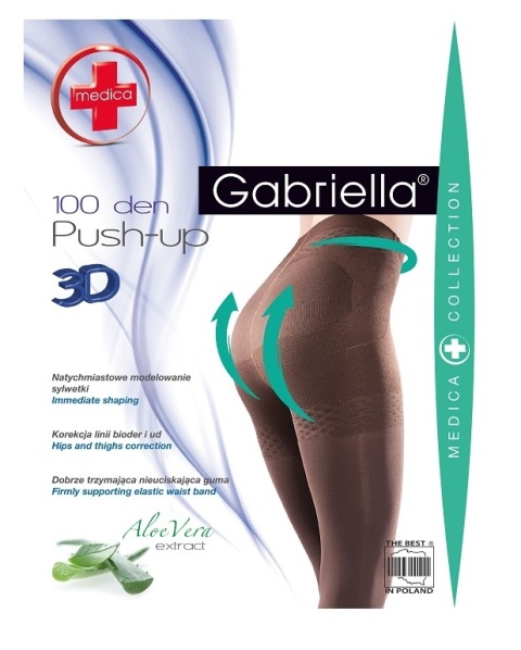 G-RAJSTOPY MEDICA PUSH-UP 100 den. 3 NERO CODE 171