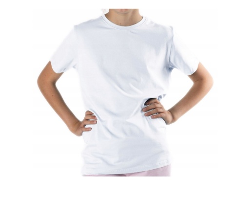 SC-PKK-0117 T-SHIRT BIAŁY 110-116 cm