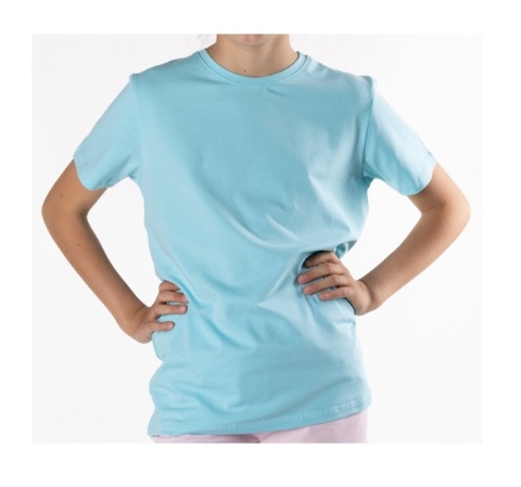 SC-PKK-0117 T-SHIRT BŁĘKITNY 110-116 cm