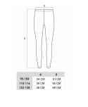 SC-ULD-0015 LEGINSY DŁ 3D FLAMINGI CZARNY 110-116