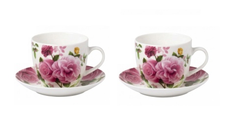 702633 KPL. 2 FILIŻANEK SPODEK 250 ml 14 cm CR2-19