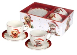 706990 KPL 2 FILIŻANEK SPODEK 250 ml 14 cm CR2-S12