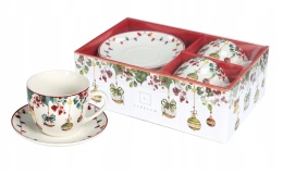 707010 KPL 2 FILIŻANEK SPODEK 250 ml 14 cm CR2-S4