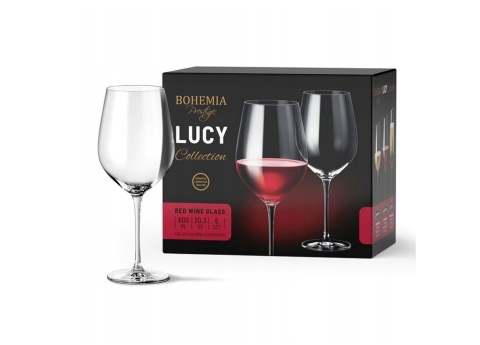 802589 BOHEMIA LUCY KIELISZEK 600 ml WINO 6x