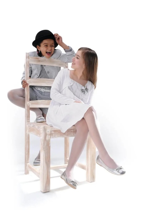 Rajstopy dziecięce Knittex Ala 20 DEN 122-128 Białe , knittex