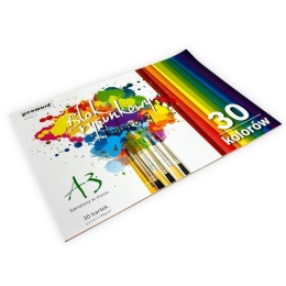 Blok Rysunkowy A3 Kolorowy 30 Kartek 80g BR-8 | Penword