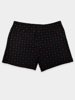 Bokserki Męskie Luźne z Guzikami Czarne - Rozmiar 5XL | Noviti