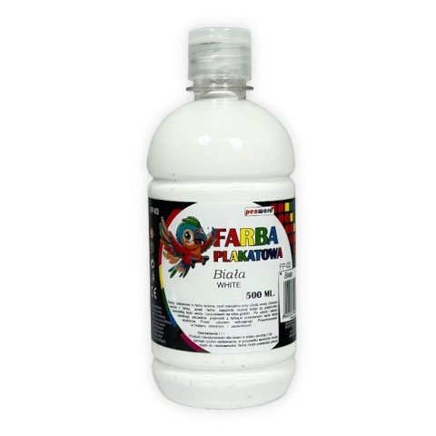Farba Plakatowa 500 ml Biała FP-03 | Penword