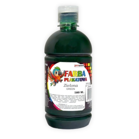 Farba Plakatowa 500 ml Zielona FP-06 | Penword