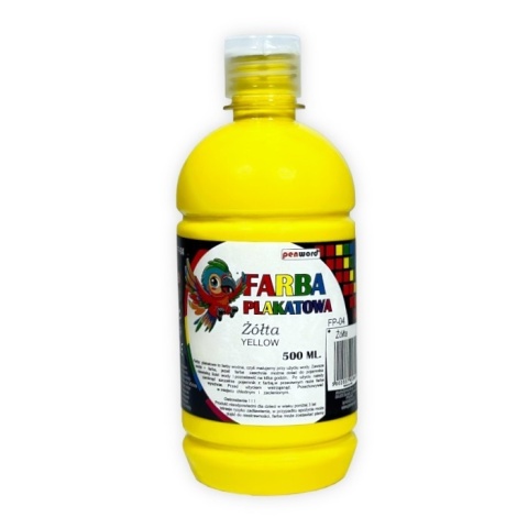 Farba Plakatowa 500 ml Żółta FP-04 | Penword