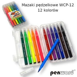 Mazaki Pędzelkowe 12 Kolorów WCP-12 | PENWORD