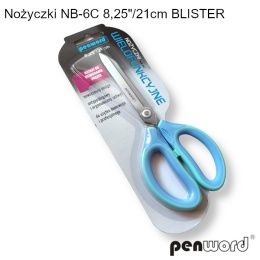 Nożyczki Biurowe 8,25'' (21 cm) NB-6C Blister | PENWORD