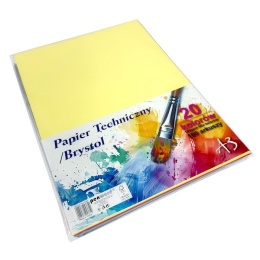 Papier Techniczny / Brystol A3 Kolorowy 20 Kartek 185g CB-A3-185-20M | Penword