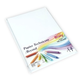 Papier Techniczny / Brystol A4 Biały 180g CB-A4-180 | Penword
