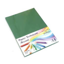 Papier Techniczny / Brystol A4 Ciemnozielony 185g CB-185-UC402 | Penword