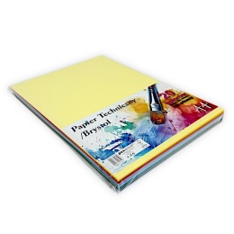 Papier Techniczny / Brystol A4 Kolorowy 20 Kartek 185g CB-A4-185-20M | Penword