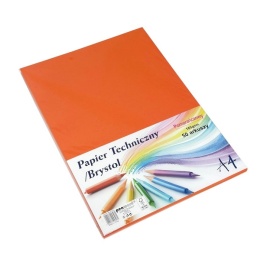 Papier Techniczny / Brystol A4 Pomarańczowy 185g CB-185-DC203 | Penword