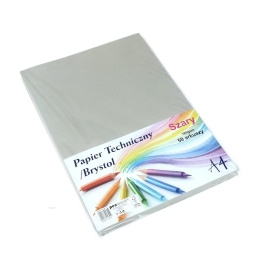 Papier Techniczny / Brystol A4 Szary 185g CB-185-MC107 | Penword