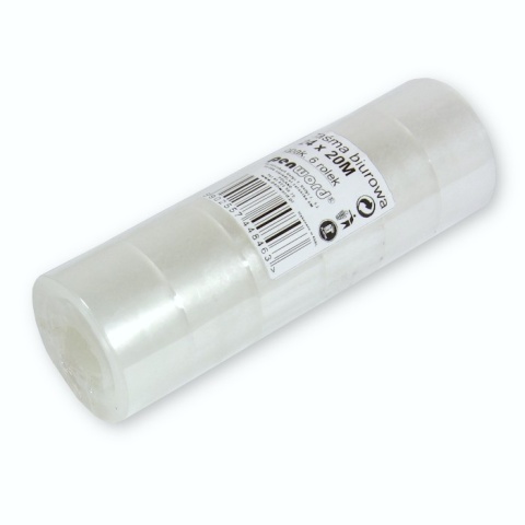 Taśma Biurowa Przezroczysta 20m x 24 mm Zestaw 6 szt. PSH k60 | PENWORD