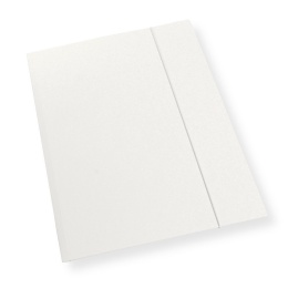 Teczka A4 Skrzydłowa z Gumką Biała 350 gsm WF-3 | PENWORD