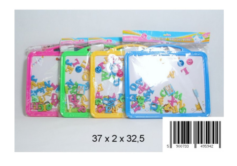 MAGNETYCZNA TABLICA Z LITERKAMI DO RYSOWANIA 36,5x2x32 cm. D29033 , MIDEX MAGNETYCZNA TABLICA Z LITERKAMI DO RYSOWANIA 36,5x2x32 cm. D29033 , MIDEX