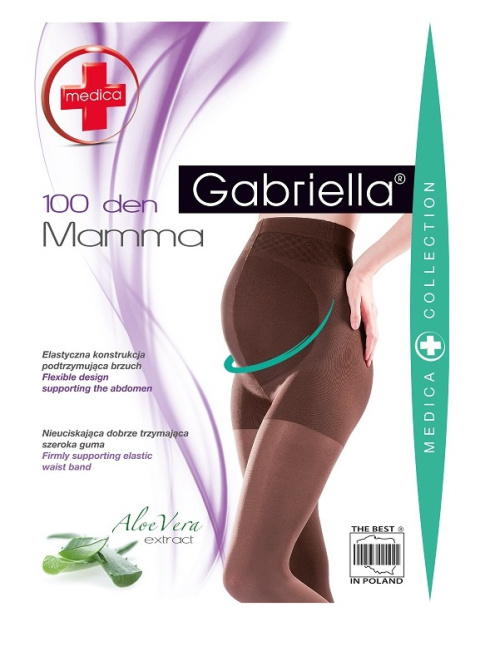 RAJSTOPY MAMMA 100 den. 5 NERO / CZARNY CODE 174 , GABRIELLA RAJSTOPY MAMMA 100 den. 5 NERO / CZARNY CODE 174 , GABRIELLA