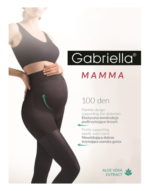 RAJSTOPY MAMMA 100 den. 5 NERO / CZARNY CODE 174 , GABRIELLA RAJSTOPY MAMMA 100 den. 5 NERO / CZARNY CODE 174 , GABRIELLA