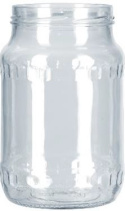 SŁOIK SZKLANY 1,7 L. / 1700 ML NA ZAKRĘTKĘ FI 100 , TO-1700