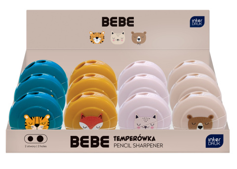 TEMPERÓWKA PODWÓJNA Z POJEMNIKIEM BEBE KIDS FRIENDS , INTERDRUK TEMPERÓWKA PODWÓJNA Z POJEMNIKIEM BEBE KIDS FRIENDS , INTERDRUK