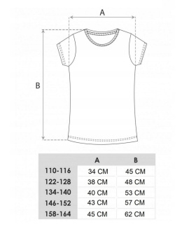 KOSZULKA DZIECIĘCA T-SHIRT BAWEŁNIANY BIAŁY 146-152 cm , YOCLUB