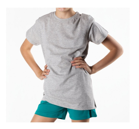 KOSZULKA DZIECIĘCA T-SHIRT BAWEŁNIANY SZARY 110-116 cm , YOCLUB KOSZULKA DZIECIĘCA T-SHIRT BAWEŁNIANY SZARY 110-116 cm , YOCLUB