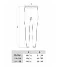 LEGGINSY DZIEWCZĘCE GETRY DŁUGIE 122-128 CZARNE WRÓŻKA , YOCLUB