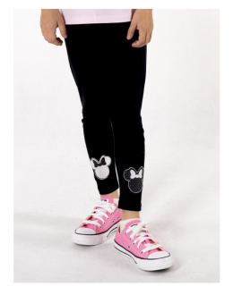 LEGGINSY DZIEWCZĘCE GETRY DŁUGIE 98-104 CZARNE MYSZKA , YOCLUB
