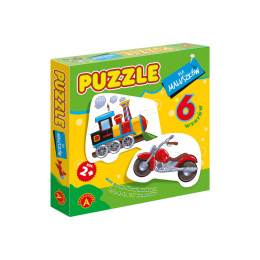PUZZLE DLA MALUSZKÓW LOKOMOTYWA POJAZDY , ALEXANDER
