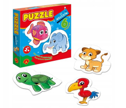 PUZZLE DLA MALUSZKÓW ZWIERZĘTA RYBKA , ALEXANDER
