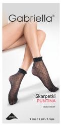 SKARPETKI WZÓR PUNTINA BEIGE BEŻ CODE 616 , GABRIELLA SKARPETKI WZÓR PUNTINA BEIGE BEŻ CODE 616 , GABRIELLA