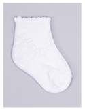 SKARPETY DZIEWCZĘCE ŻAKARDOWE BIAŁE SKARPETKI 27-30 EUR , YOCLUB