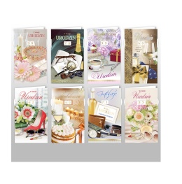 KARNET KARTKA DL OKOLICZNOŚCIOWA URODZINOWA PRZESUWNA DATA GB3UR , DELTA GRAPHIX