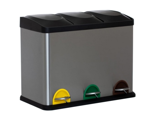 KOSZ NA ŚMIECI 3 KOMOROWY 3 X 15 L = 45 L