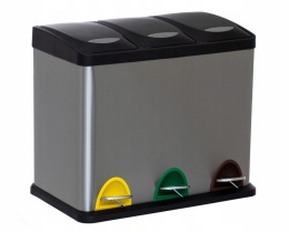 KOSZ NA ŚMIECI 3 KOMOROWY 3 X 20 L = 60 L