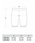 LEGGINSY LEGINSY KOLARKI DAMSKIE KRÓTKIE CZARNE XXL , YOCLUB