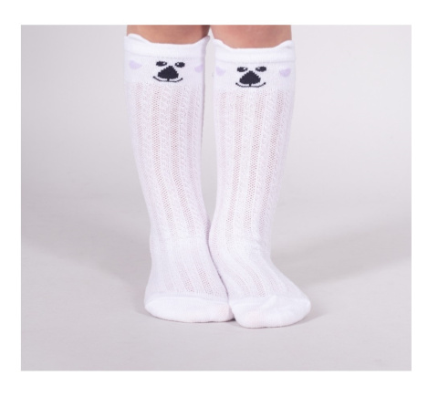 PODKOLANÓWKI DZIEWCZĘCE AŻUROWE MIŚ Z USZAMI 23-26 , YOCLUB