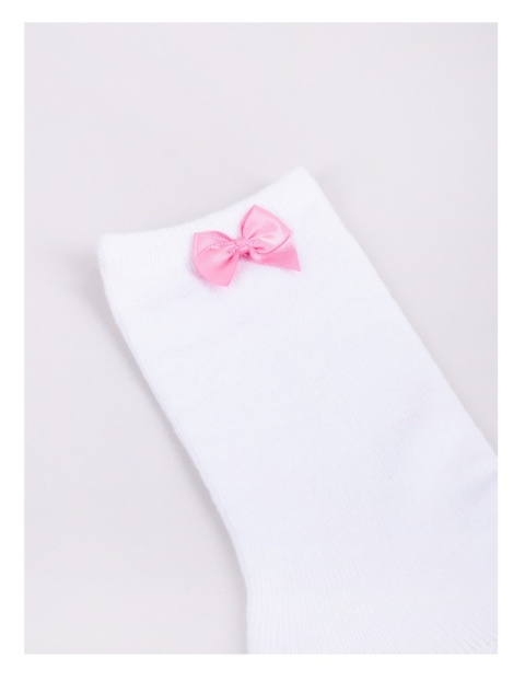 PODKOLANÓWKI DZIEWCZĘCE BAWEŁNIANE Z KOKARDKĄ 23-26 , YOCLUB