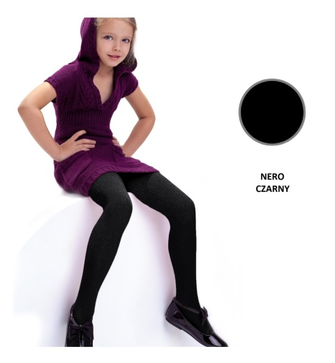 RAJSTOPY DZIECIĘCE AGATKA 116-122 NERO CZARNY DDR0002 , NOQ KNITTEX