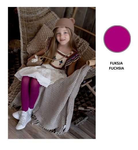 RAJSTOPY DZIECIĘCE AGATKA 92-98 FUSCHIA FUKSJA DDR0002 , NOQ KNITTEX