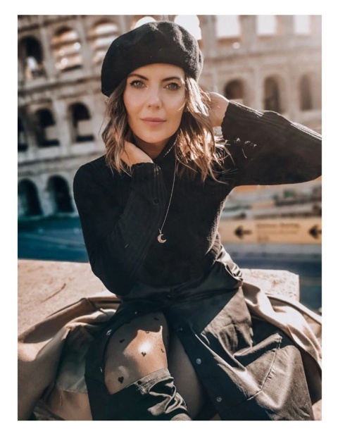 RAJSTOPY WZOROWANE EMILY SERDUSZKA 20 den 4 NERO CODE 495 , GABRIELLA