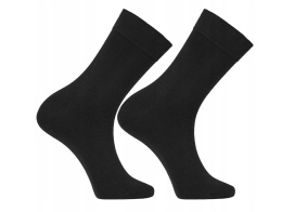 SKARPETY GARNITUROWE MĘSKIE CZARNE GŁADKIE EXCLUSIVE 43-45 SM320-001 , MORAJ